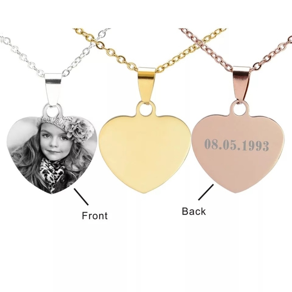 Personalized custom photo necklace